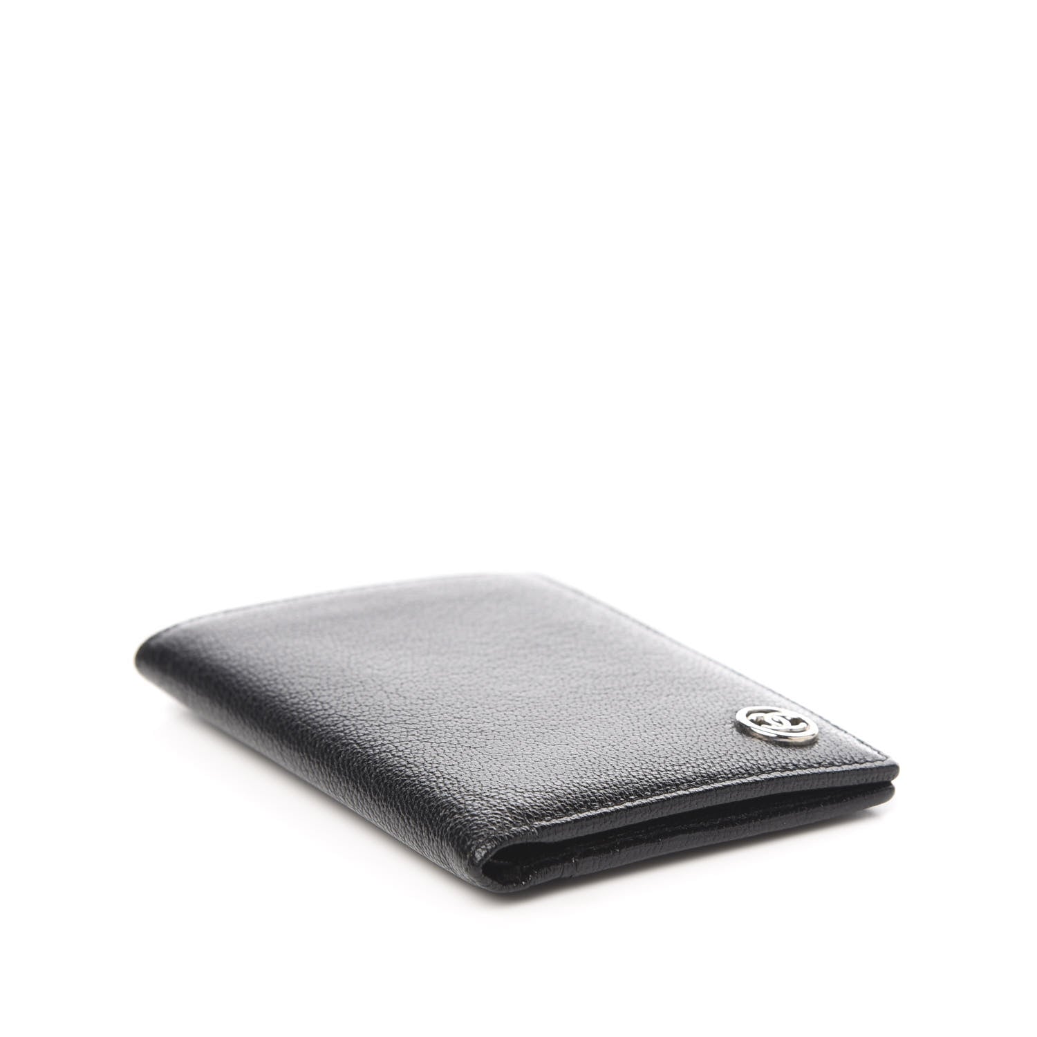 Chanel Goatskin CC Card Holder Flap Black 3 of 7