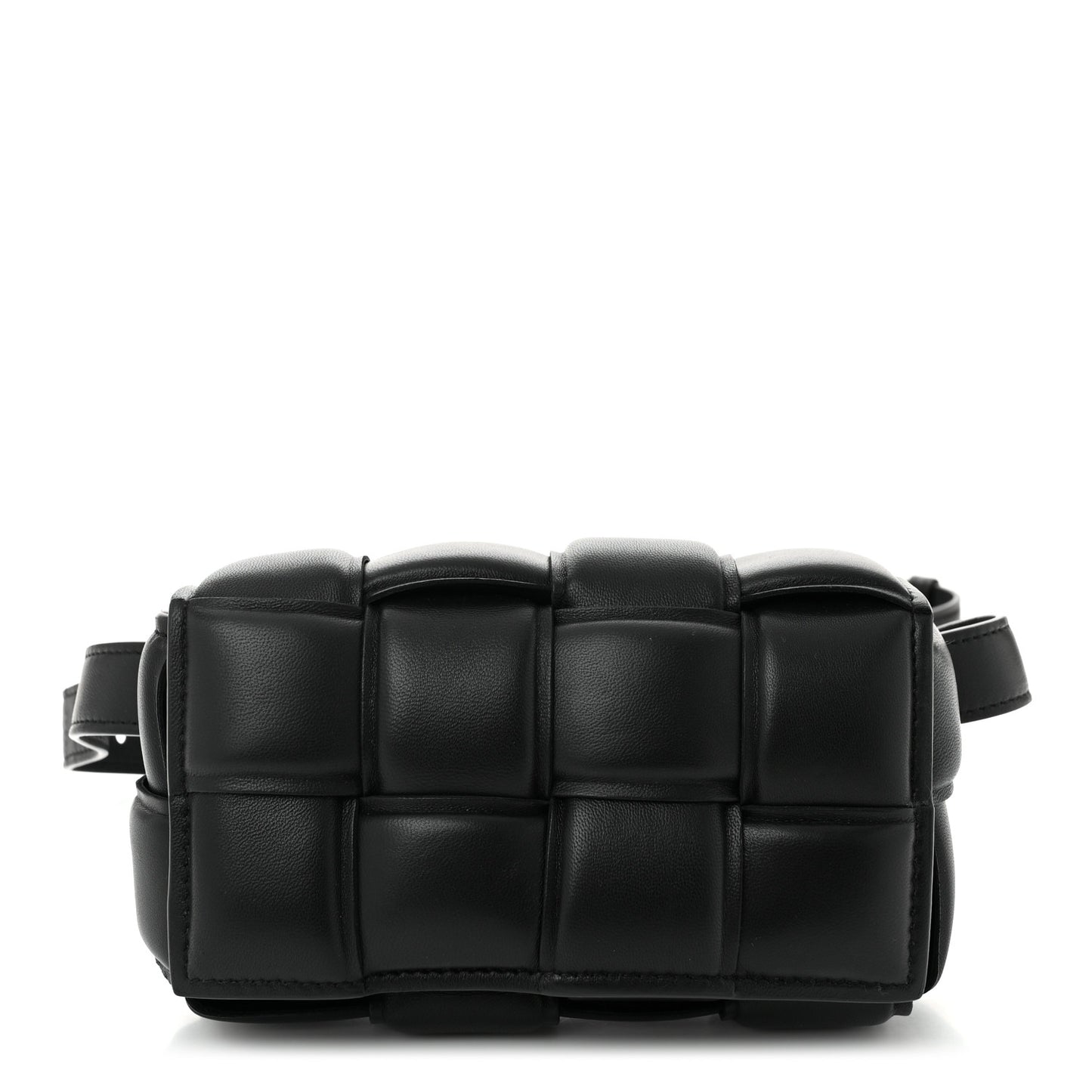 Nappa Maxi Intrecciato Padded The Belt Cassette Bag Black