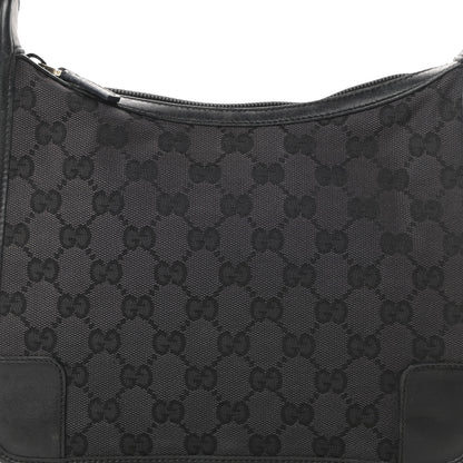 Gucci Nylon Monogram Shoulder Bag Black 7 of 13