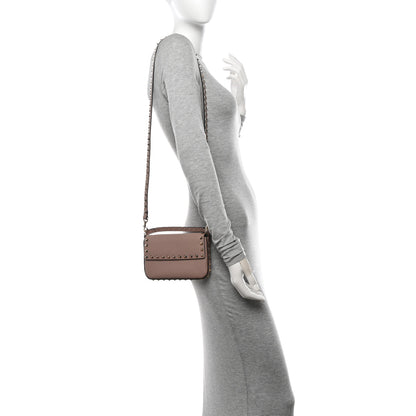 Valentino Garavani Grainy Calfskin Rockstud Crossbody Pouch Poudre 2 of 10