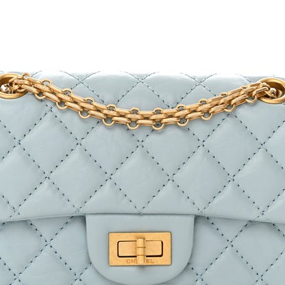 Chanel Aged Calfskin Quilted 2.55 Reissue Mini Flap Light Blue 8 of 11