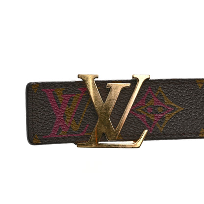 Louis Vuitton Monogram 30mm LV Initiales Reversible Belt 85 34 Fuchsia 7 of 9