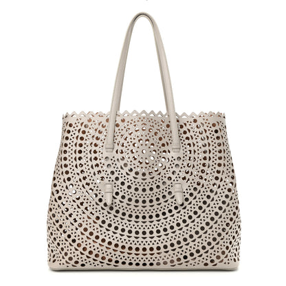 Alaia Lux Calfskin Vienne Mina 32 Bag Perle 2 of 11