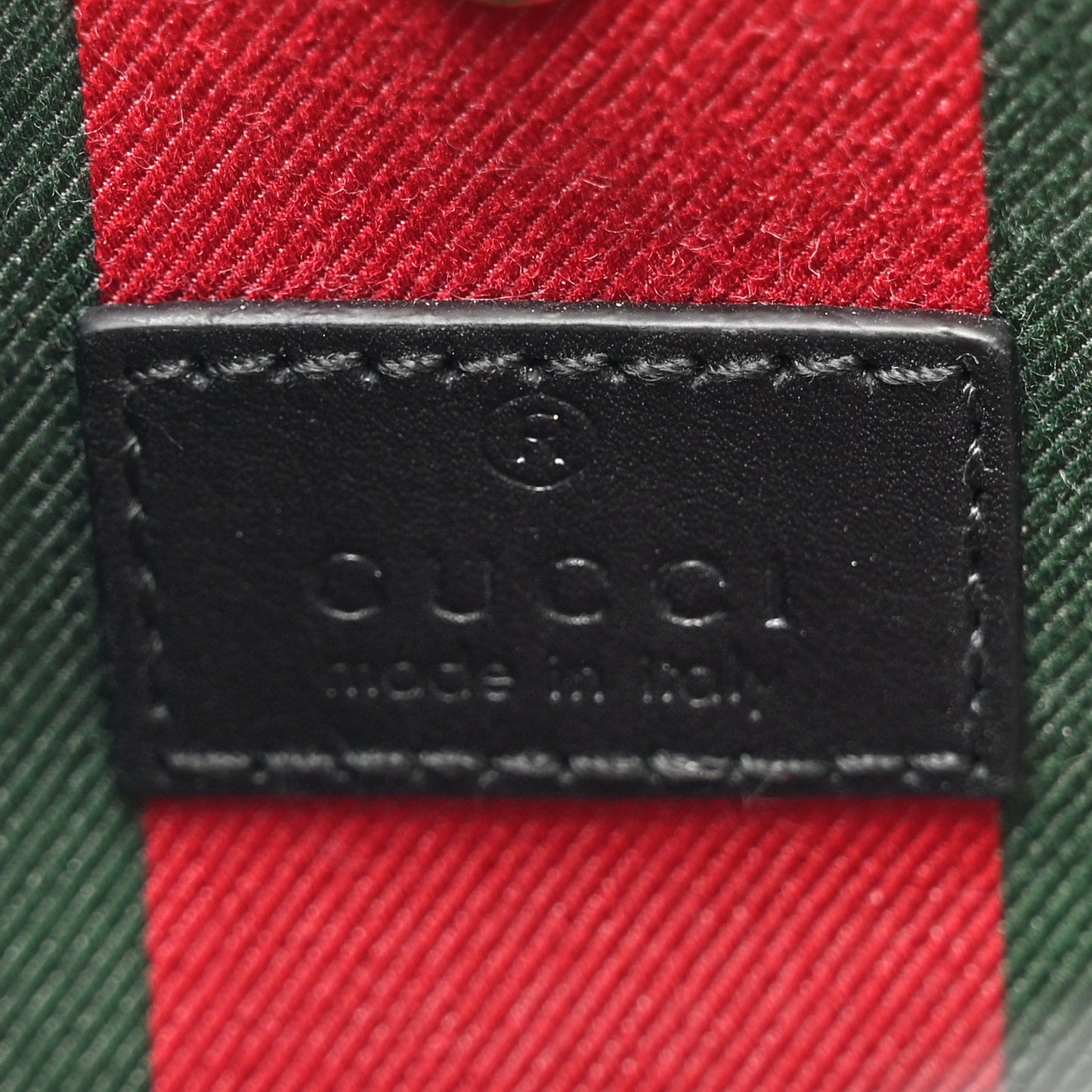 GG Supreme Monogram Emblem Mini Bucket Bag Beige Dark Brown Black