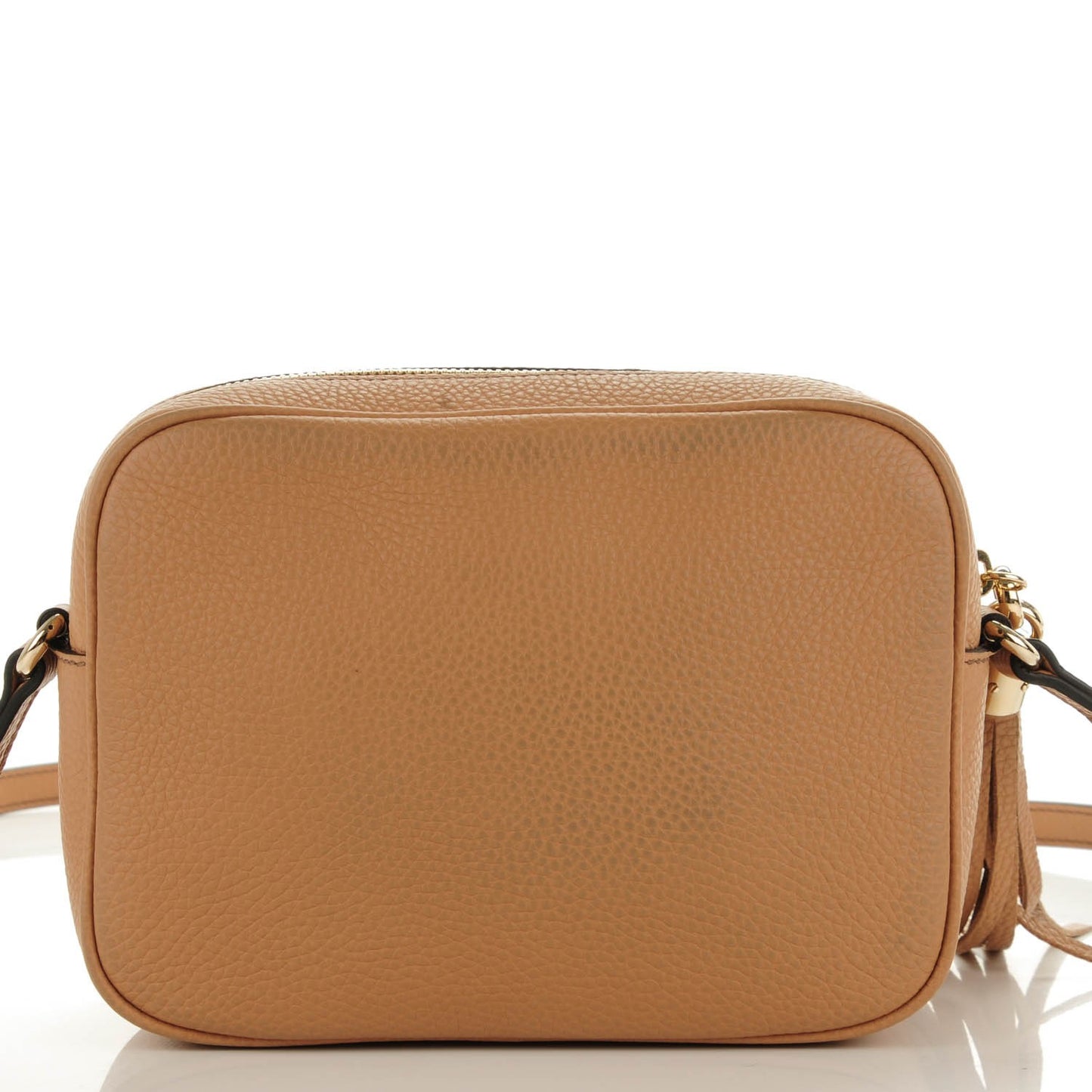 Pebbled Calfskin Small Soho Disco Bag Rose Beige