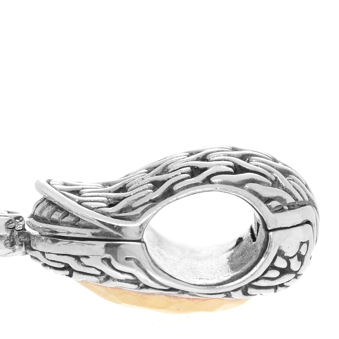 Sterling Silver 22K Yellow Gold Palu Oval Pendant