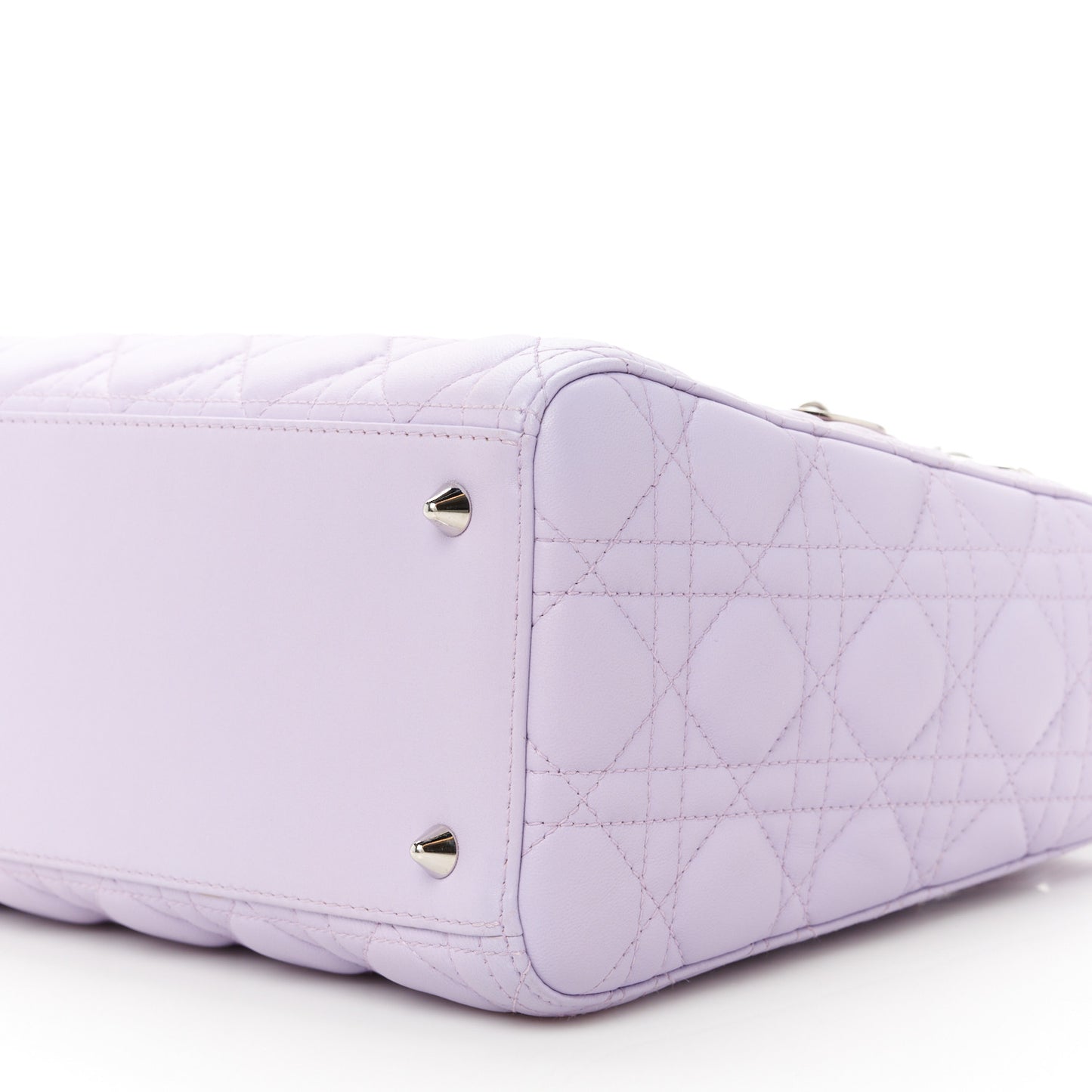 Lambskin Cannage Medium Lady Dior Purple