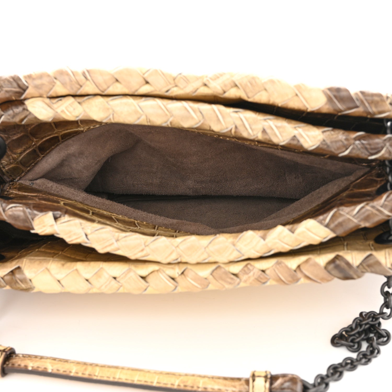 Bottega Veneta Niloticus Crocodile Himalaya Duo Cocco Ombre 6 of 11