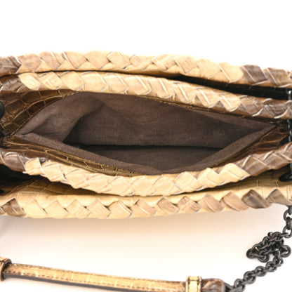 Bottega Veneta Niloticus Crocodile Himalaya Duo Cocco Ombre 6 of 11