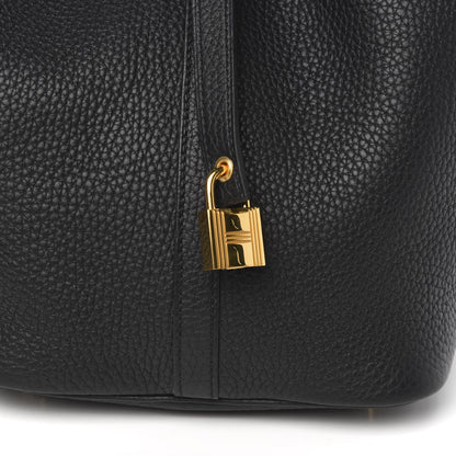 Hermes Taurillon Clemence Picotin Lock 18 PM Black 10 of 11