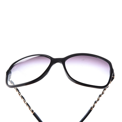 Chanel Lambskin Square Chain Sunglasses 5210-Q Black 8 of 9