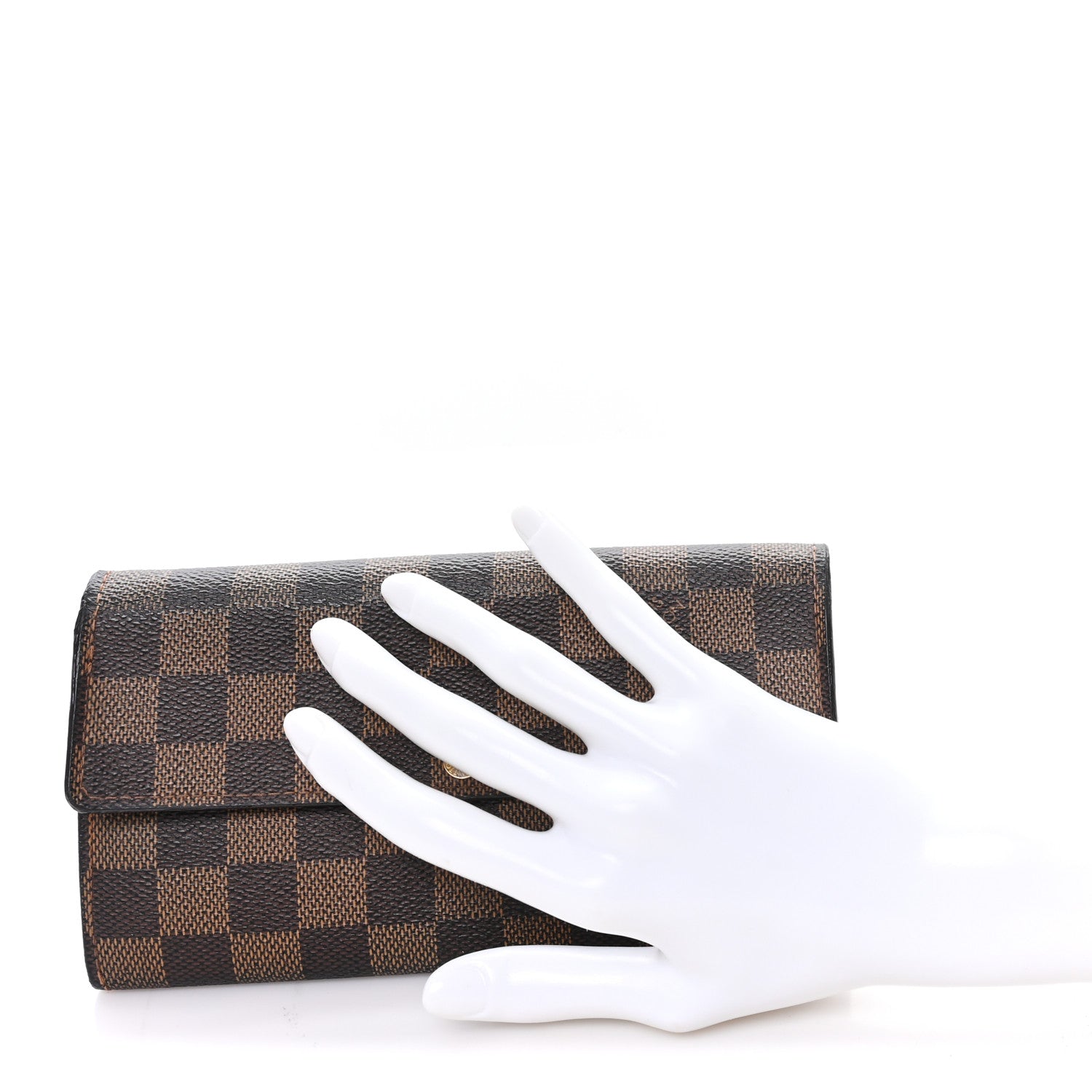 Louis Vuitton Damier Ebene Sarah Wallet 2 of 8
