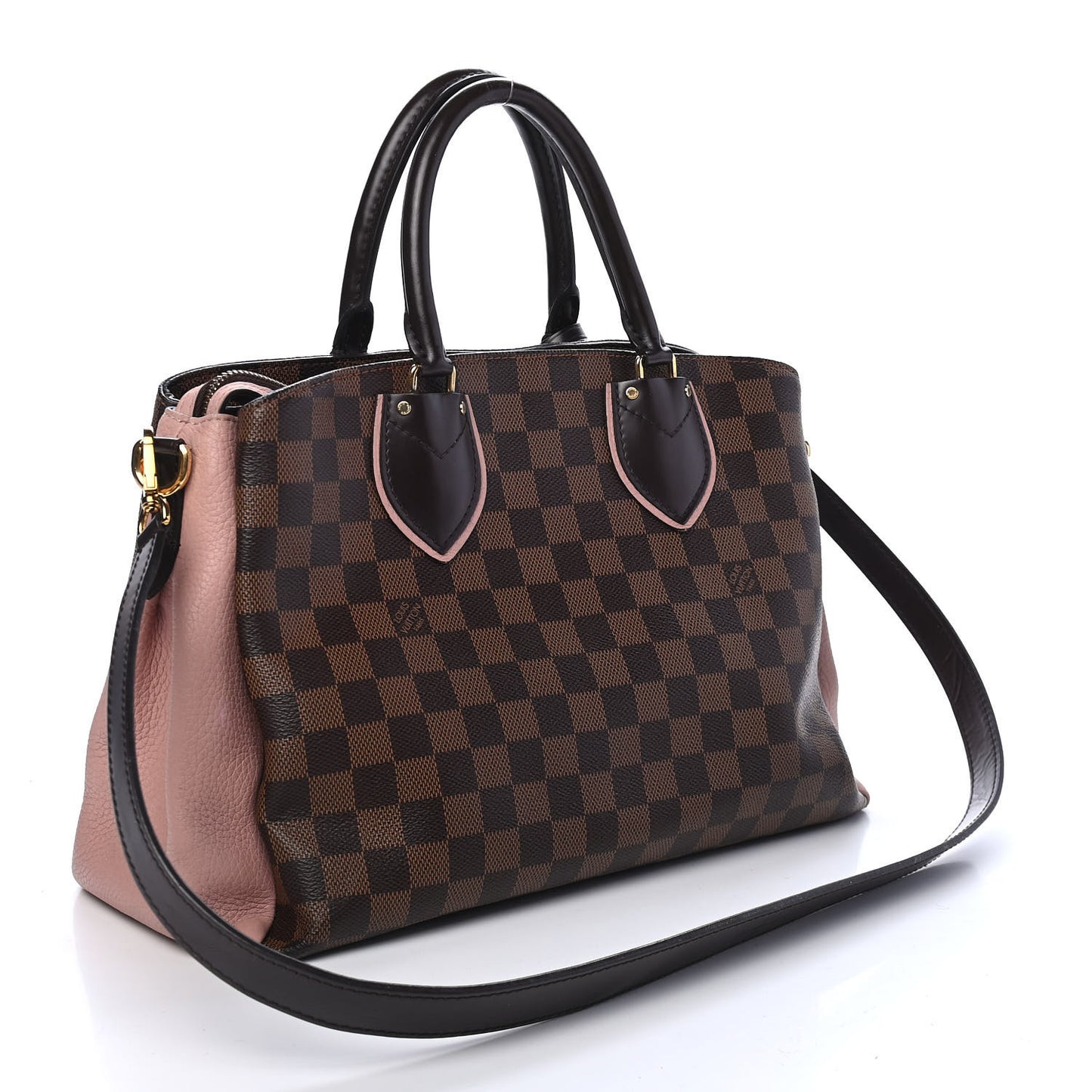 Cuir Taurillon Damier Ebene Normandy Magnolia