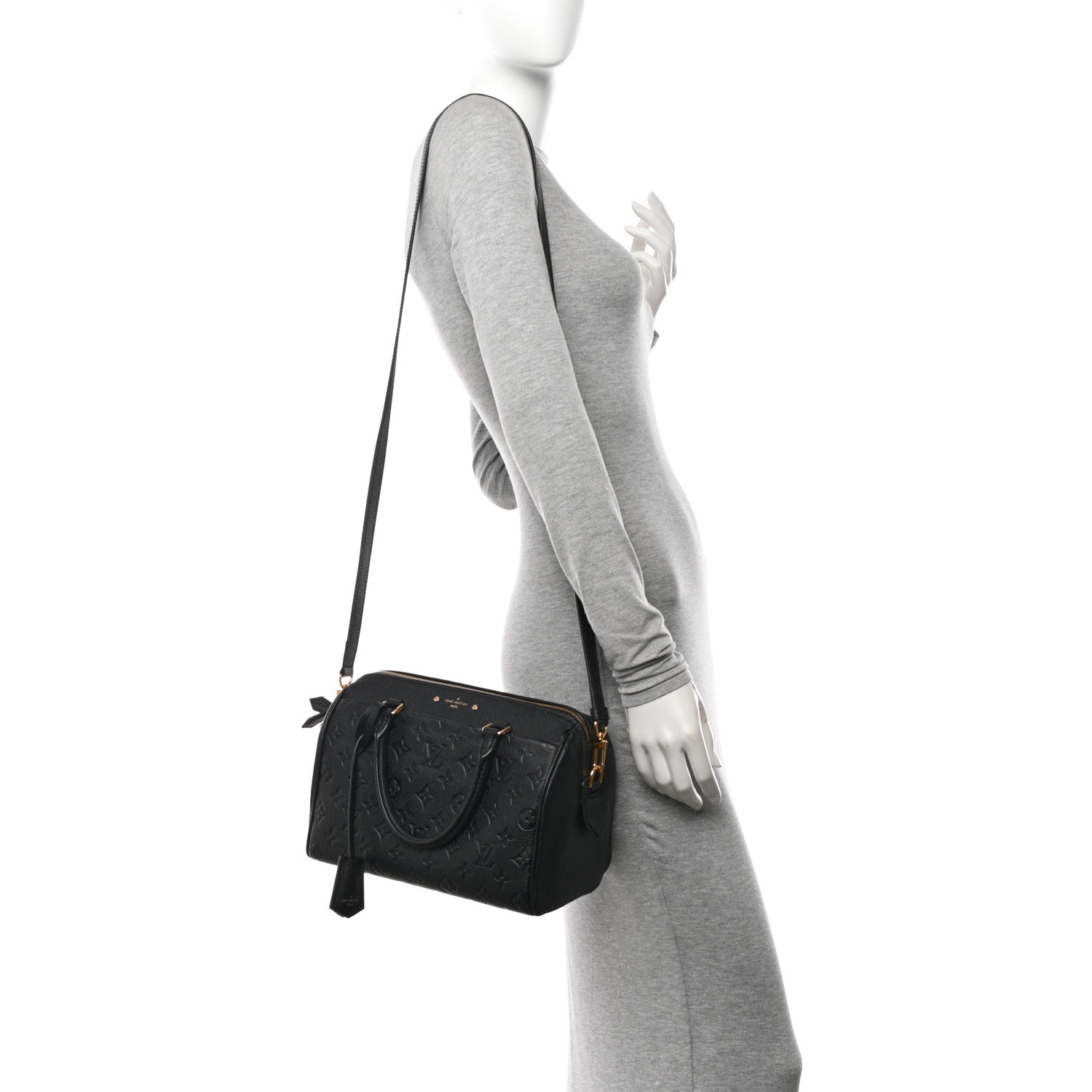 Louis Vuitton Empreinte Speedy Bandouliere 25 NM Black 3 of 11