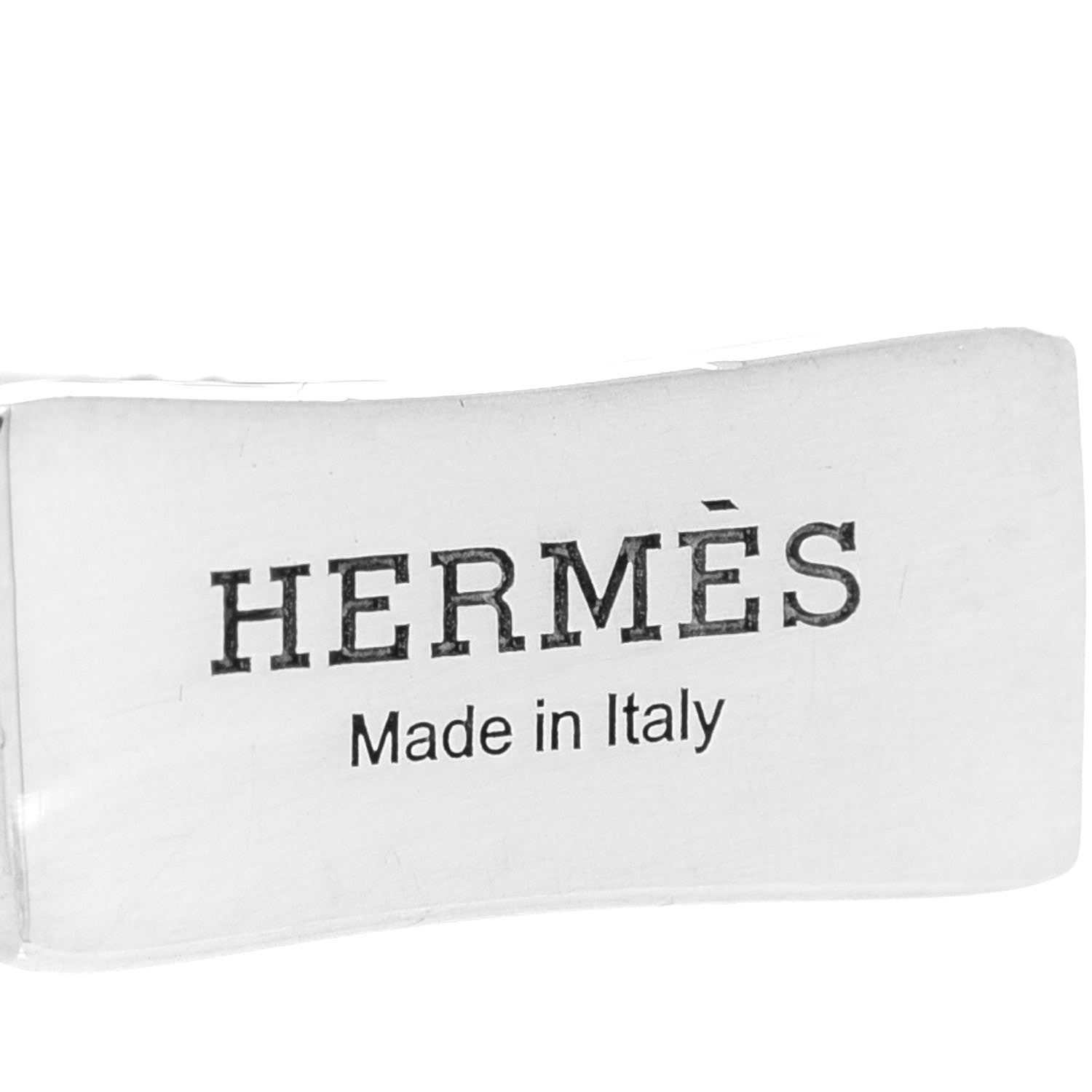 Hermes Sterling Silver Birkin Amulette Pendant Necklace 5 of 6