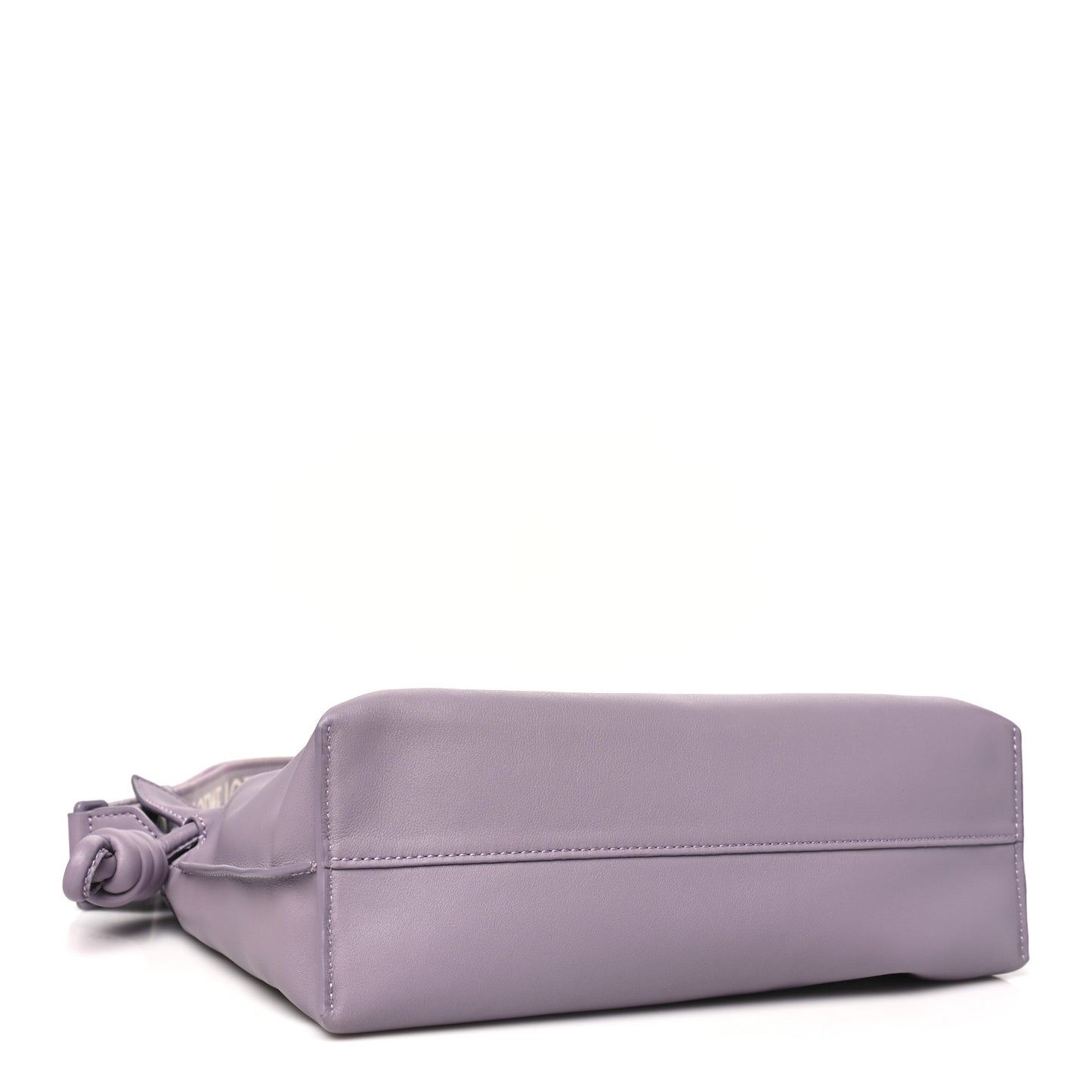 Calfskin Monochrome Flamenco Knot Clutch Pale Aubergine Glaze