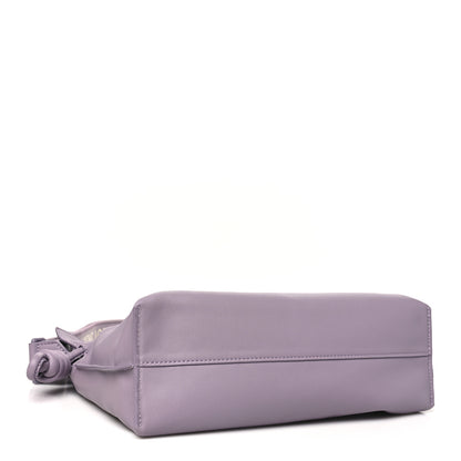 Loewe Calfskin Monochrome Flamenco Knot Clutch Pale Aubergine Glaze 4 of 10