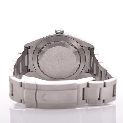 Rolex Stainless Steel 39mm Oyster Perpetual Watch Blue 114300 5 of 6