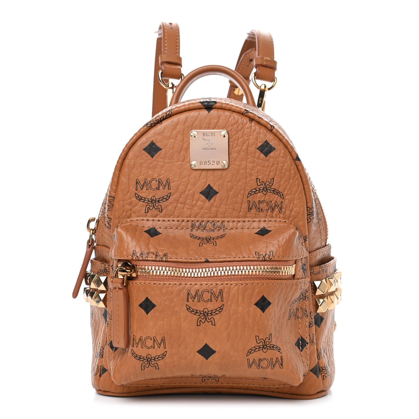 Visetos Side Stud X-Mini Stark Bebe Boo Backpack Cognac