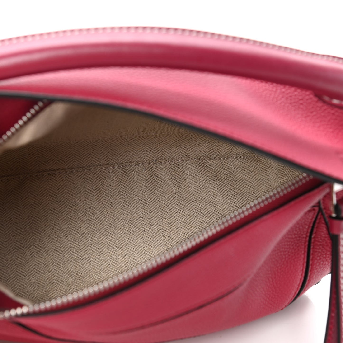 Calfskin Small Puzzle Bag Raspberry