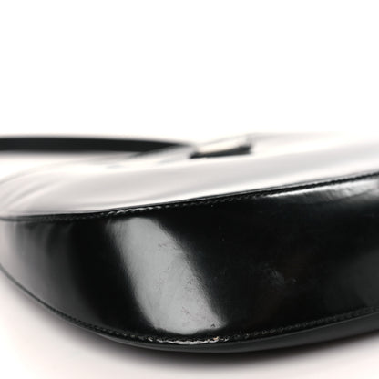 Prada Spazzolato Cleo Shoulder Bag Black 8 of 9