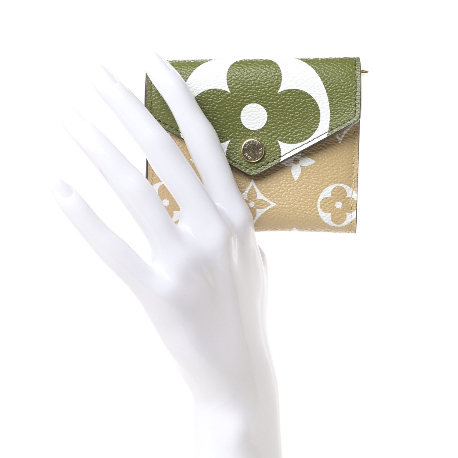 Louis Vuitton Monogram Giant Zoe Wallet Kaki 2 of 6