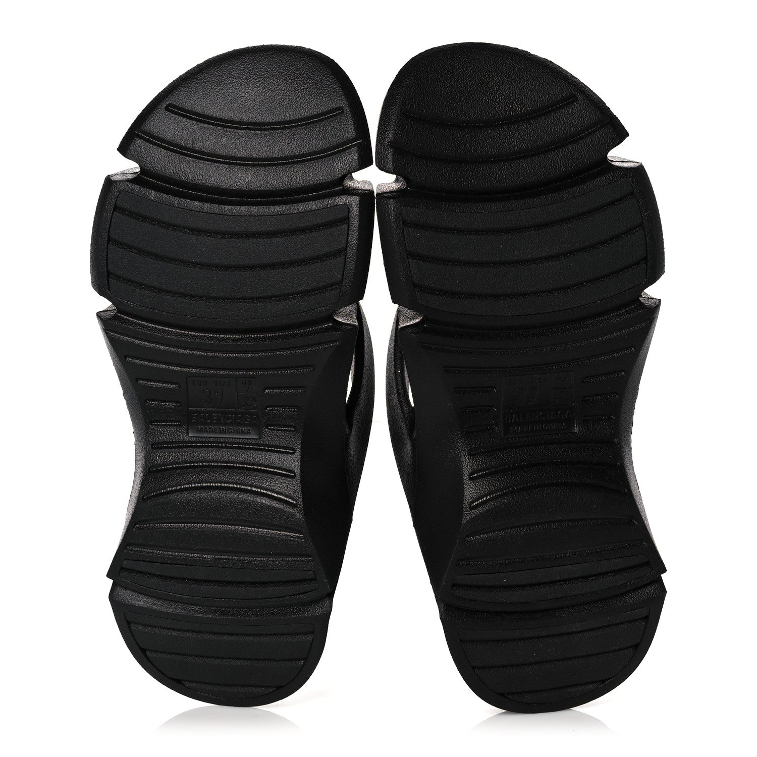Balenciaga Rubber Womens Mold Thong Sandals 37 Black 5 of 7