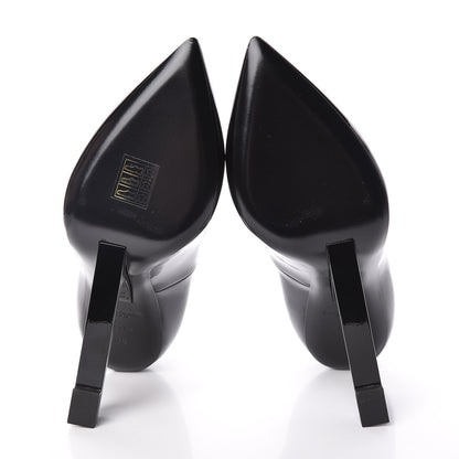 Saint Laurent Patent Opyum Appelle Moi Ankle Strap Pump 38 Black 5 of 10