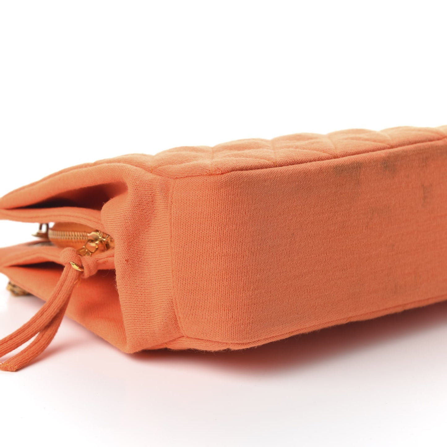 Jersey Quilted Shopping Tote Orange