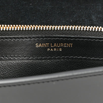 Saint Laurent Patent Calfskin Monogram Kate Wallet On Chain Black 7 of 10