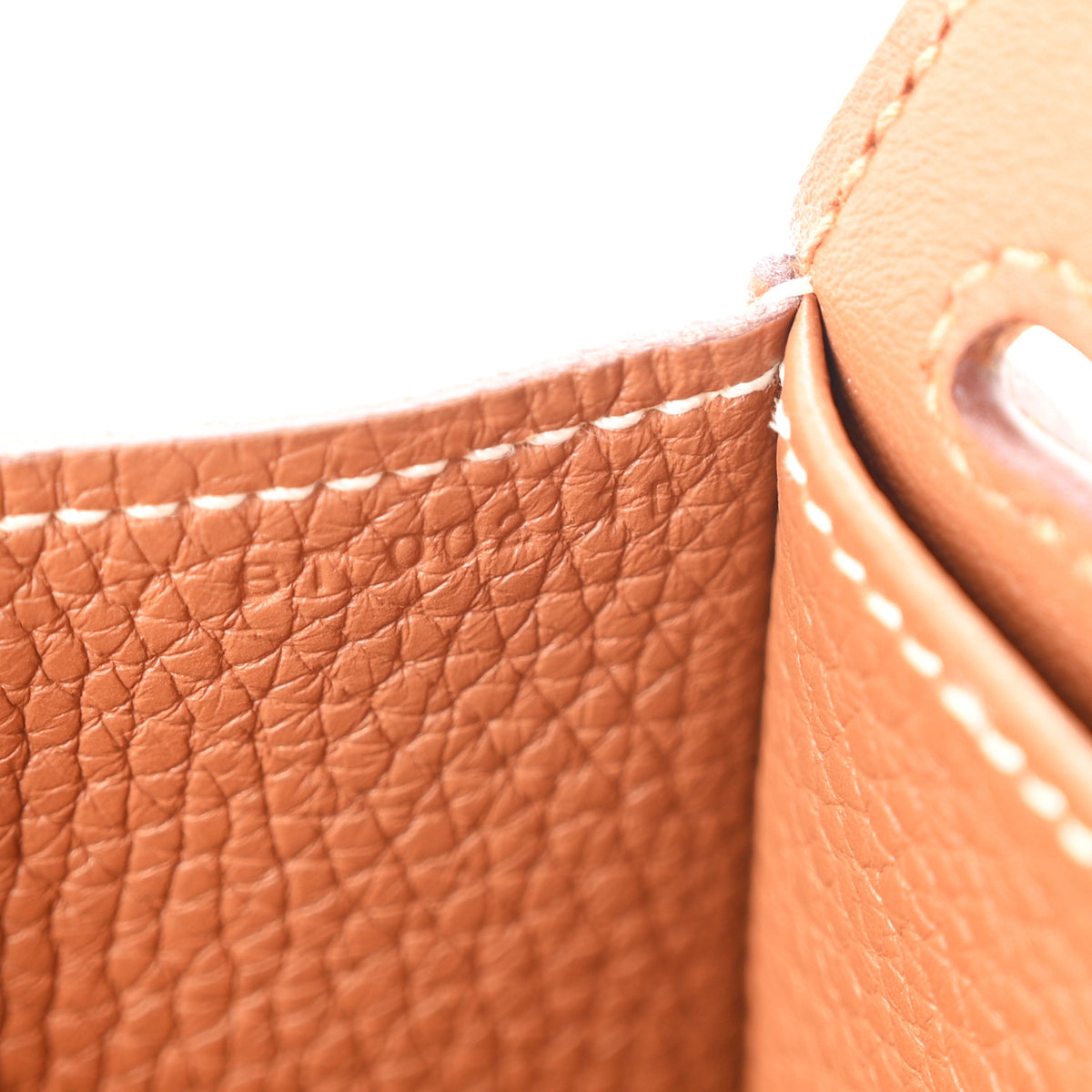 Hermes Taurillon Clemence Halzan 31 Gold 7 of 10