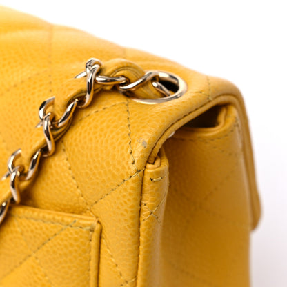 Chanel Caviar Quilted Mini Square Flap Yellow 11 of 13