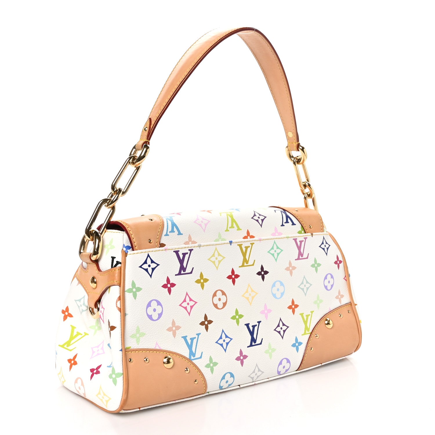 Louis Vuitton Monogram Multicolor Beverly MM White 3 of 11
