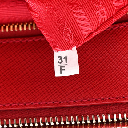 Prada Saffiano Small Galleria Double Zip Tote Fuoco 7 of 12