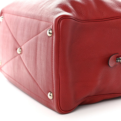 Hermes Taurillon Clemence Victoria II 43 Travel Rouge H 9 of 9