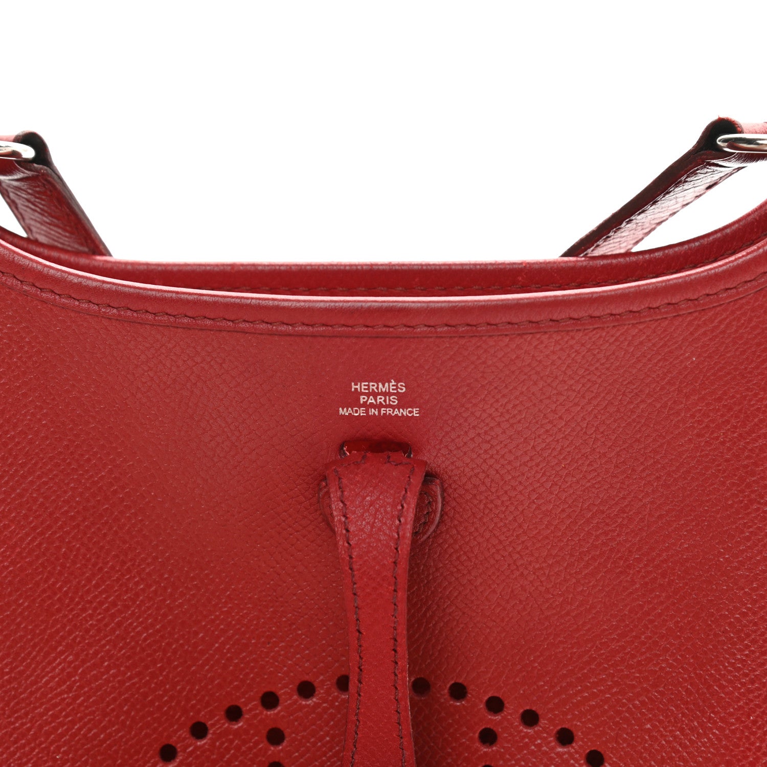 Hermes Epsom Evelyne Short Strap TPM Rouge Garance 6 of 17