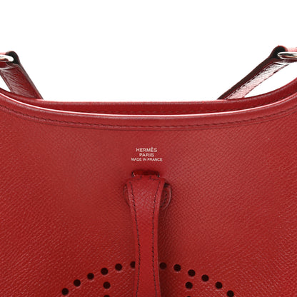 Hermes Epsom Evelyne Short Strap TPM Rouge Garance 6 of 17
