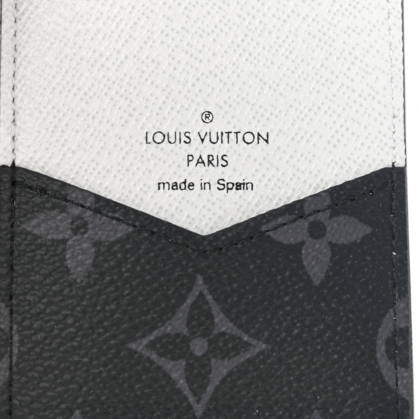 Epi Monogram Eclipse Pocket Organizer Blue Black Grey