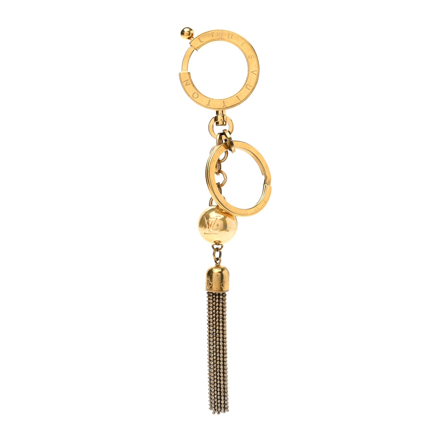 Goldtone Swing Key Holder and Bag Charm