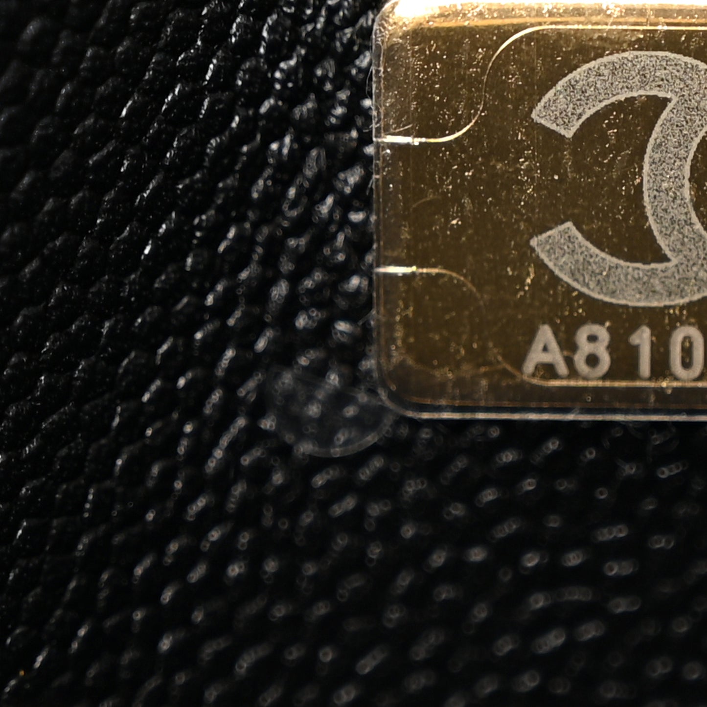 Caviar Quilted Small Shopping Tote Black