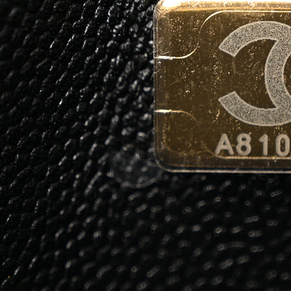 Chanel Caviar Quilted Small Shopping Tote Black 7 of 11