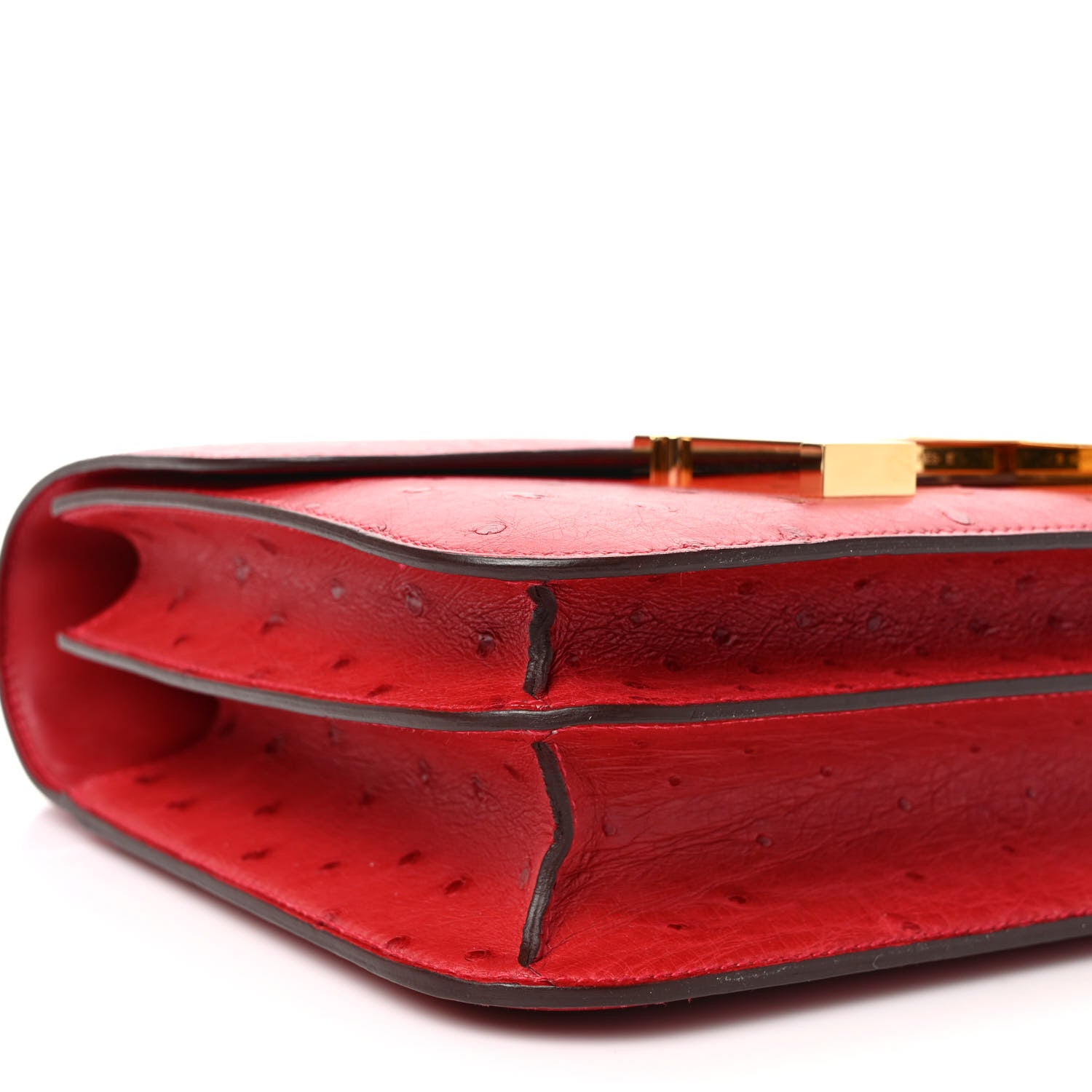 Hermes Ostrich Constance 24 Rouge Vif 7 of 9
