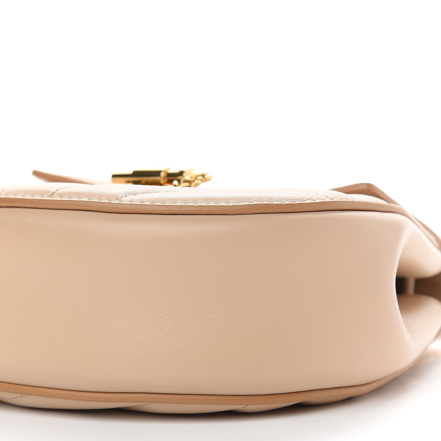 Chloe Calfskin Quilted Mini Drew Bijou Shoulder Bag Pearl Beige 8 of 9