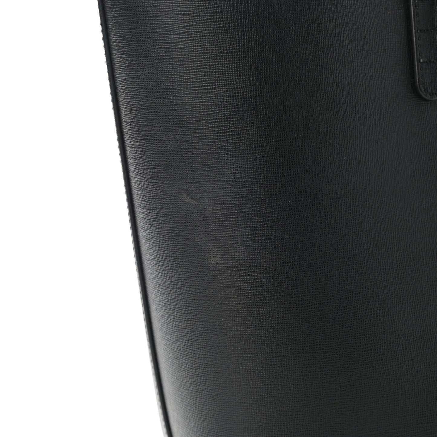 Saffiano Large Shopping Tote Black Flamma