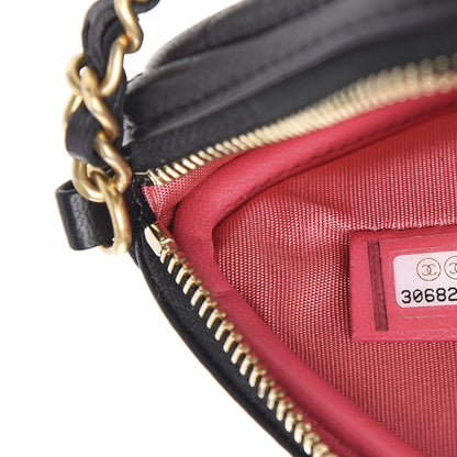 Chanel Lambskin Quilted Clutch With Chain Bag Black 6 of 9