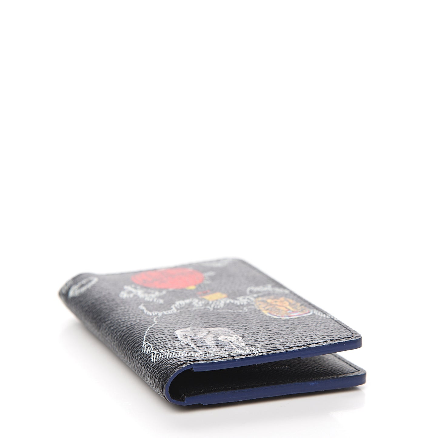 Damier Graphite World Map Pocket Organizer NM