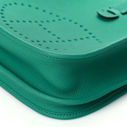 Hermes Taurillon Clemence Evelyne III PM Vert Vertigo 8 of 9