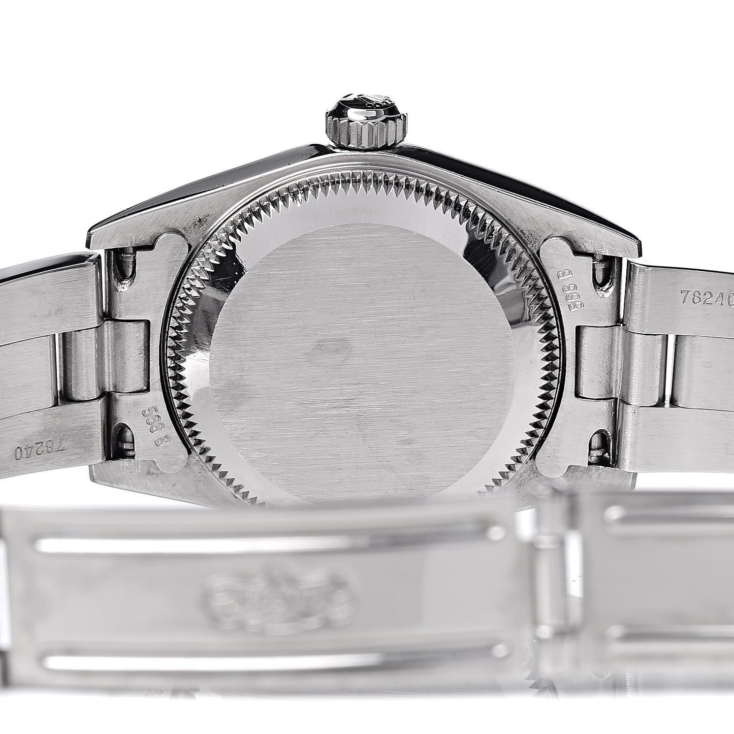 Stainless Steel 24mm Oyster Perpetual Watch Pink 76080