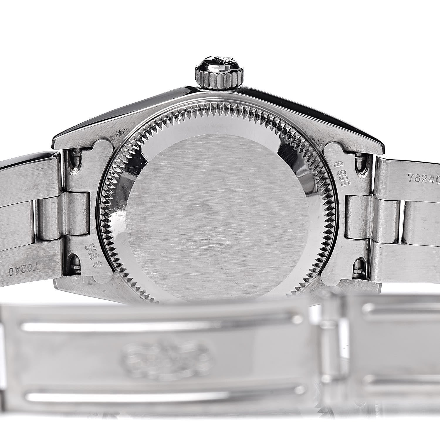 Rolex Stainless Steel 24mm Oyster Perpetual Watch Pink 76080 6 of 7