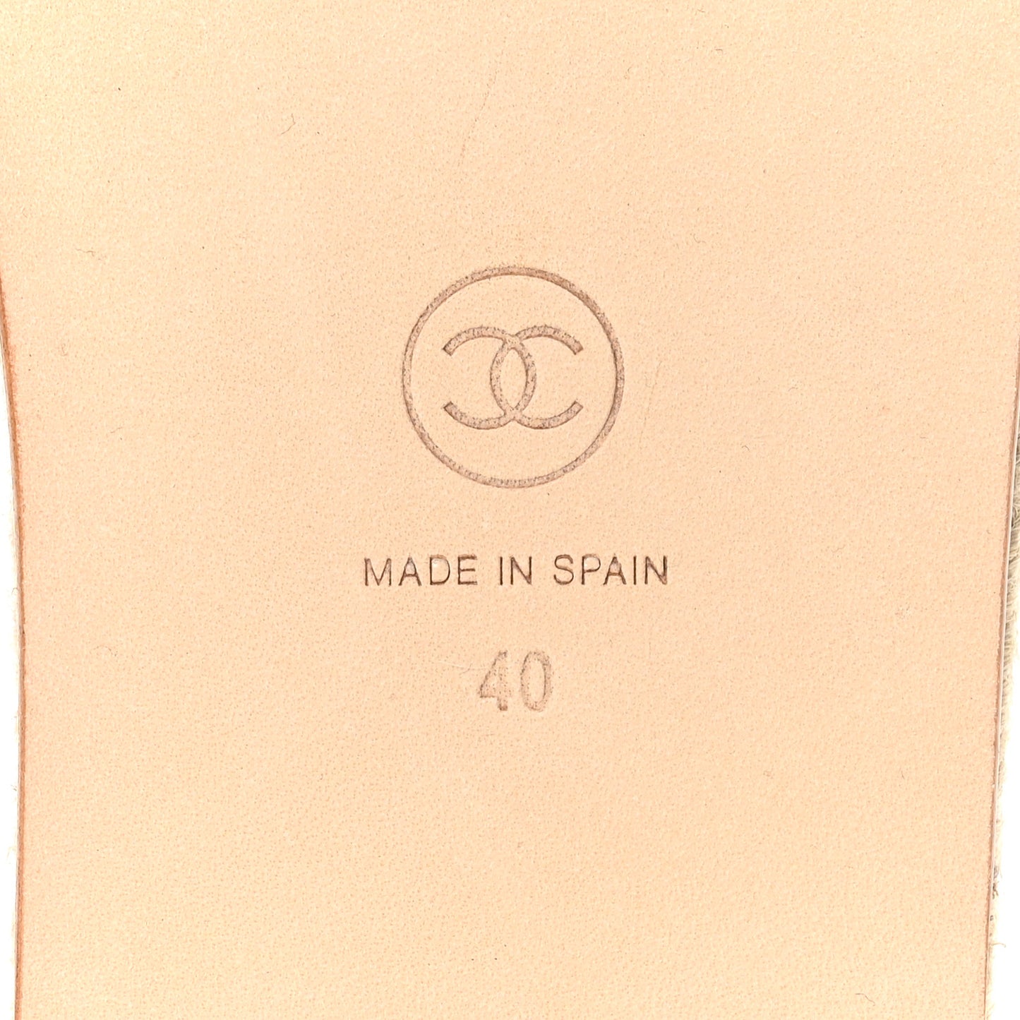 Patent Calfskin Crystal CC Espadrille Slip On Sandals 40 Black